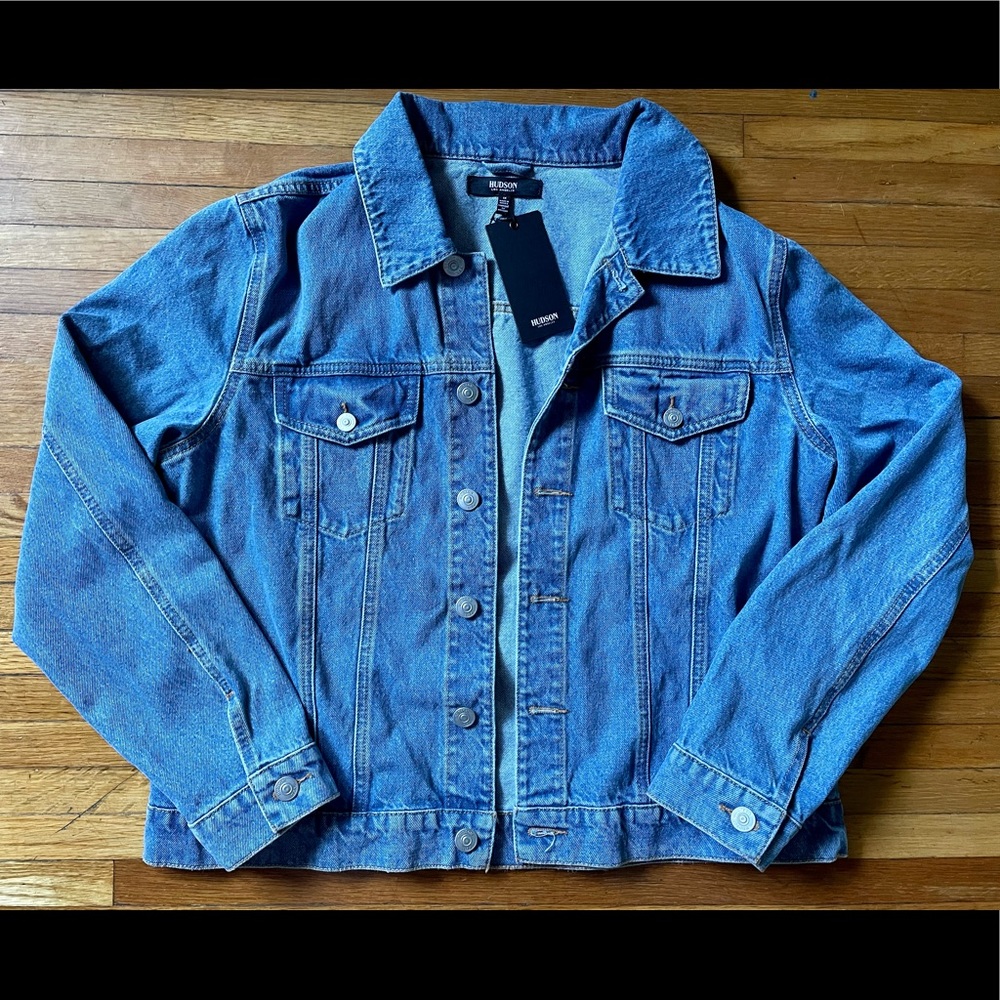 Hudson Jeans Classic Fitted Trucker Jacket - Women’s Plus Size 1X